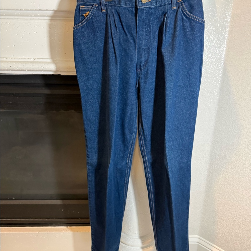 Vintage Wranglers 1970s Dark Wash Straight Leg “No Fault” Jeans Women’s Size 16